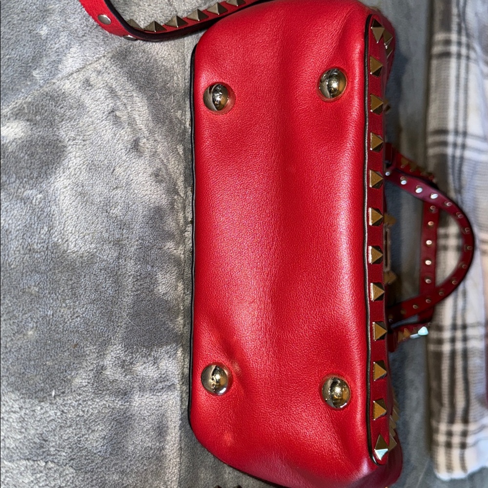 Preloved Valentino Garavani mini Rockstud 2 way bag excellent condition RED - Picture 11 of 13